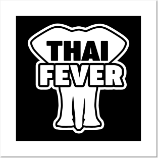 Thai Fever Elephant Design Posters and Art